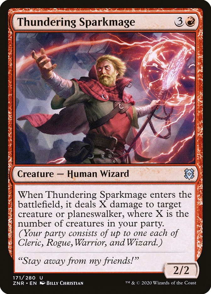 Thundering Sparkmage [Zendikar Rising] | Kessel Run Games Inc. 