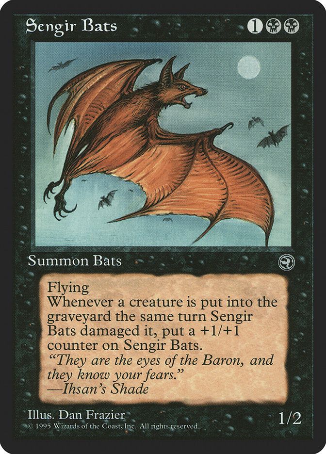 Sengir Bats (Ihsan's Shade Flavor Text) [Homelands] | Kessel Run Games Inc. 