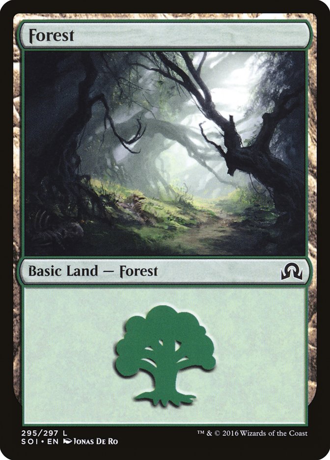 Forest (295) [Shadows over Innistrad] | Kessel Run Games Inc. 