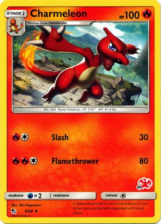 Charmeleon (8/68) (Charizard Stamp #30) [Battle Academy 2020] | Kessel Run Games Inc. 