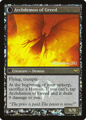 Ravenous Demon // Archdemon of Greed [Dark Ascension Prerelease Promos] | Kessel Run Games Inc. 