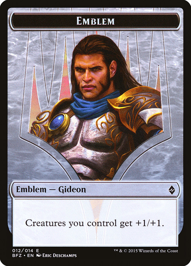Gideon, Ally of Zendikar Emblem [Battle for Zendikar Tokens] | Kessel Run Games Inc. 