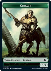 Centaur // Wolf Double-Sided Token [Innistrad: Midnight Hunt Commander Tokens] | Kessel Run Games Inc. 