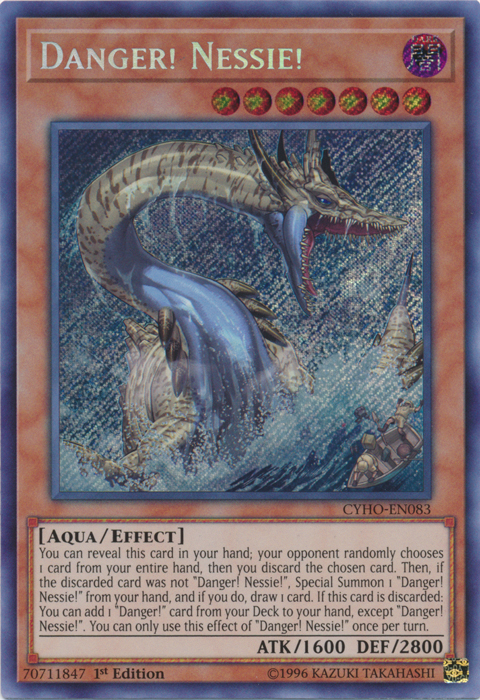 Danger! Nessie! [CYHO-EN083] Secret Rare | Kessel Run Games Inc. 