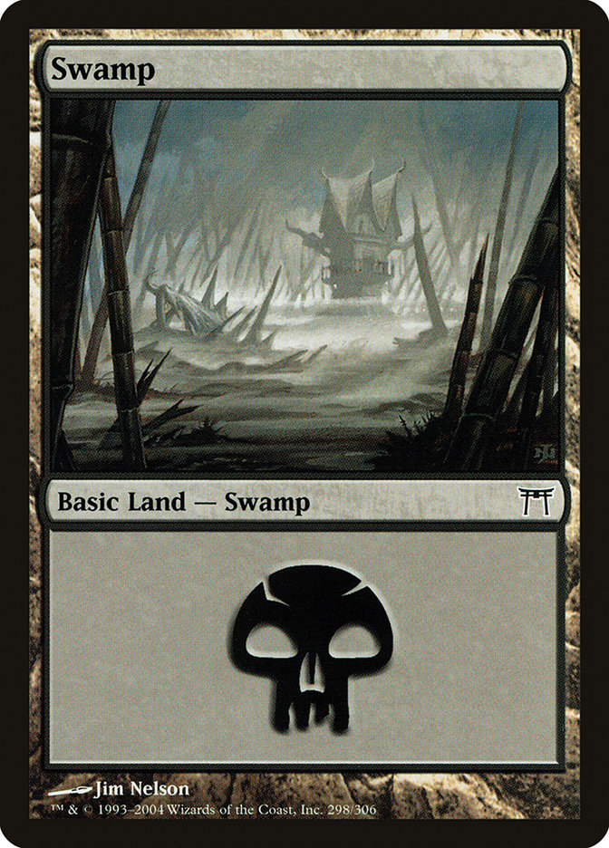 Swamp (298) [Champions of Kamigawa] | Kessel Run Games Inc. 