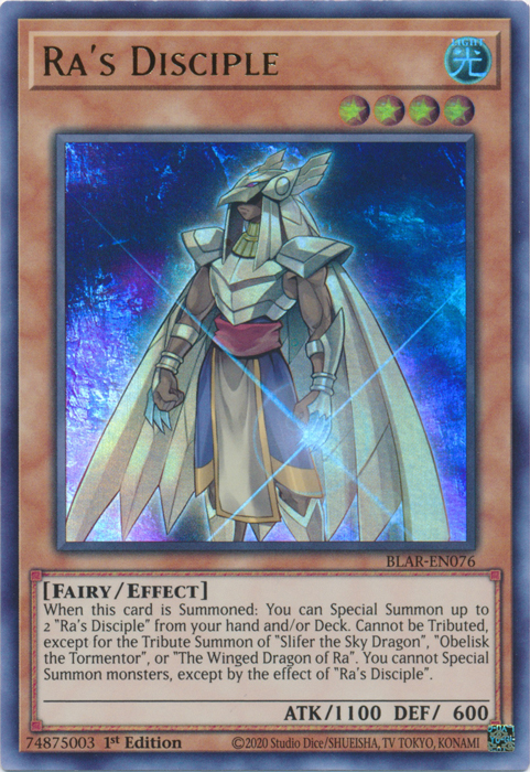 Ra's Disciple [BLAR-EN076] Ultra Rare | Kessel Run Games Inc. 