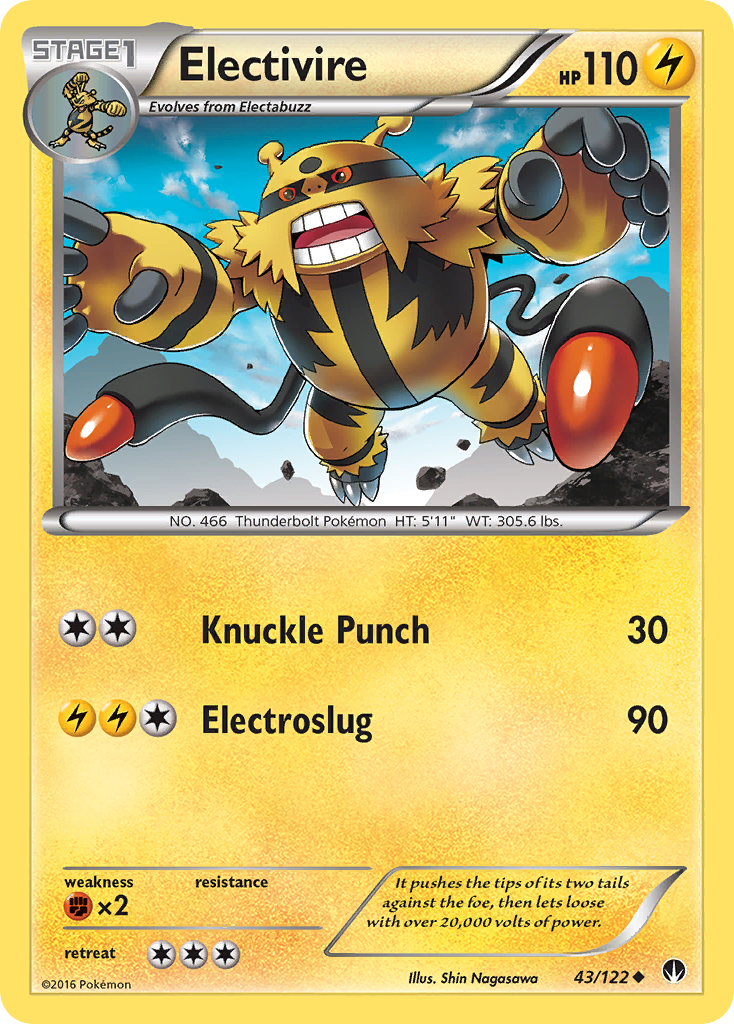Electivire (43/122) [XY: BREAKpoint] | Kessel Run Games Inc. 