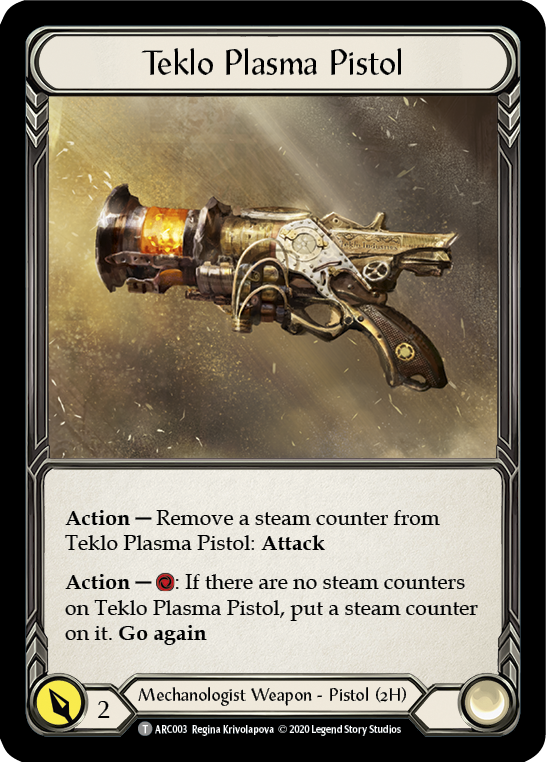 Kano // Teklo Plasma Pistol [U-ARC114 // U-ARC003] (Arcane Rising Unlimited)  Unlimited Normal | Kessel Run Games Inc. 