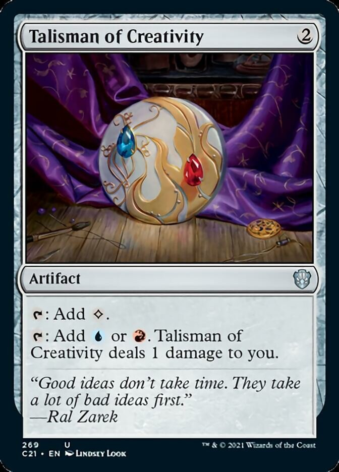 Talisman of Creativity [Commander 2021] | Kessel Run Games Inc. 