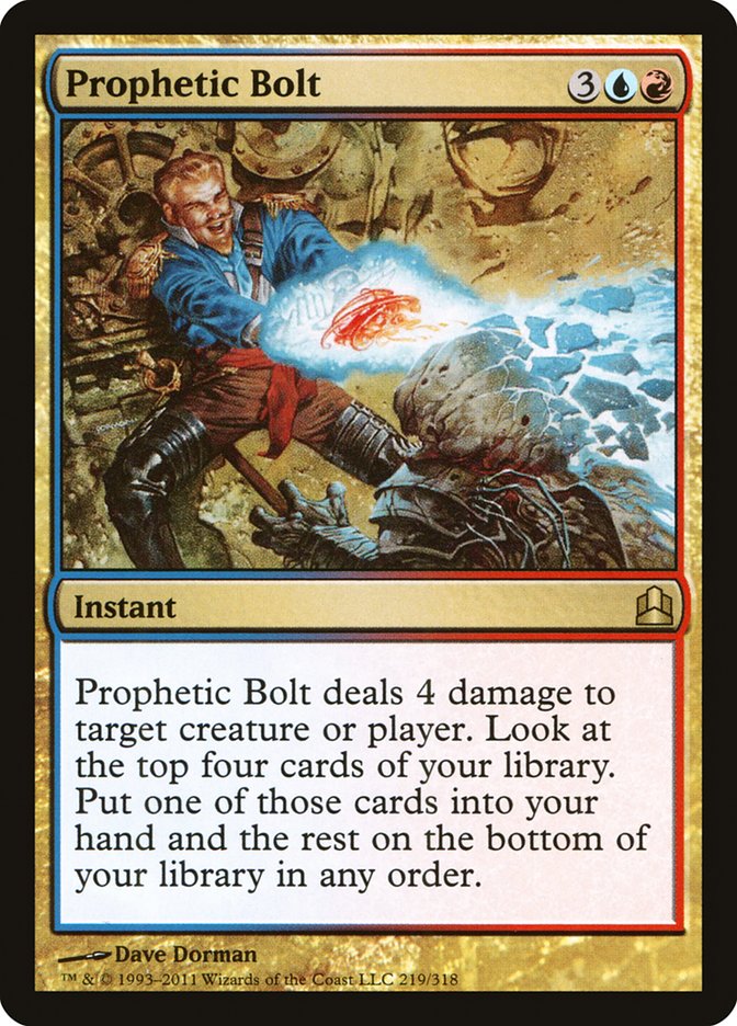 Prophetic Bolt [Commander 2011] | Kessel Run Games Inc. 
