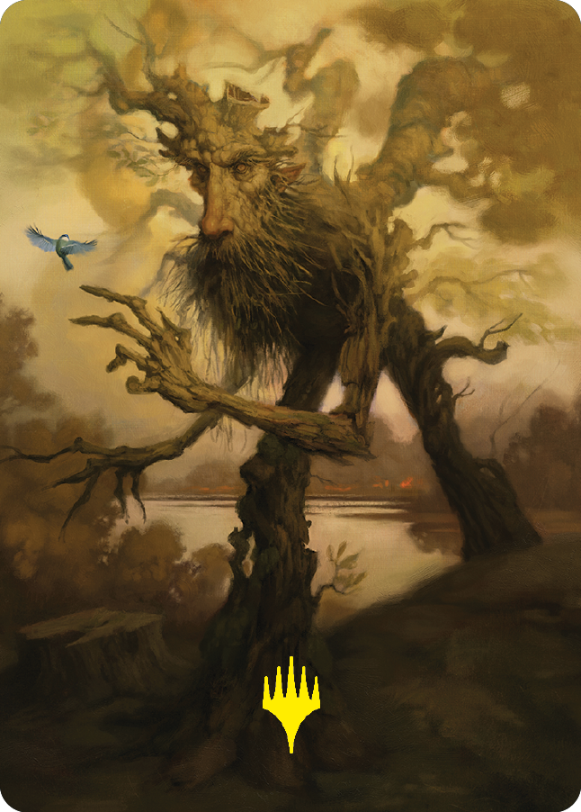 Treefolk Token Art Card (Gold-Stamped Signature) [The Lord of the Rings: Tales of Middle-earth Art Series] | Kessel Run Games Inc. 