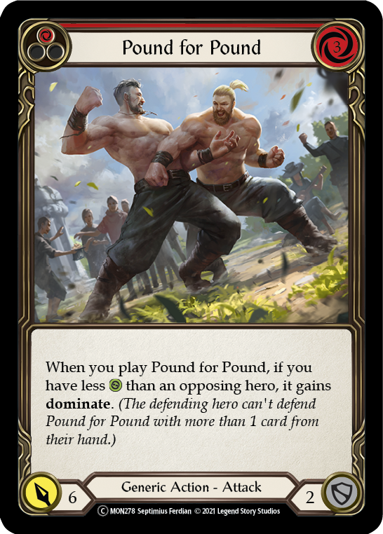 Pound for Pound (Red) [U-MON278] (Monarch Unlimited)  Unlimited Normal | Kessel Run Games Inc. 