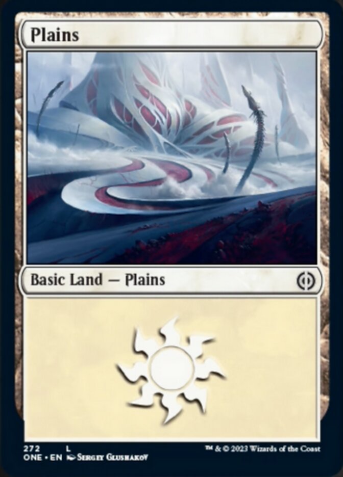 Plains (272) [Phyrexia: All Will Be One] | Kessel Run Games Inc. 