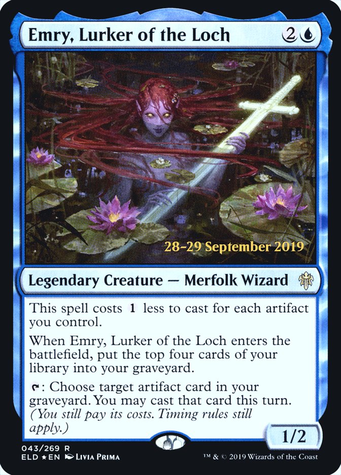 Emry, Lurker of the Loch [Throne of Eldraine Prerelease Promos] | Kessel Run Games Inc. 