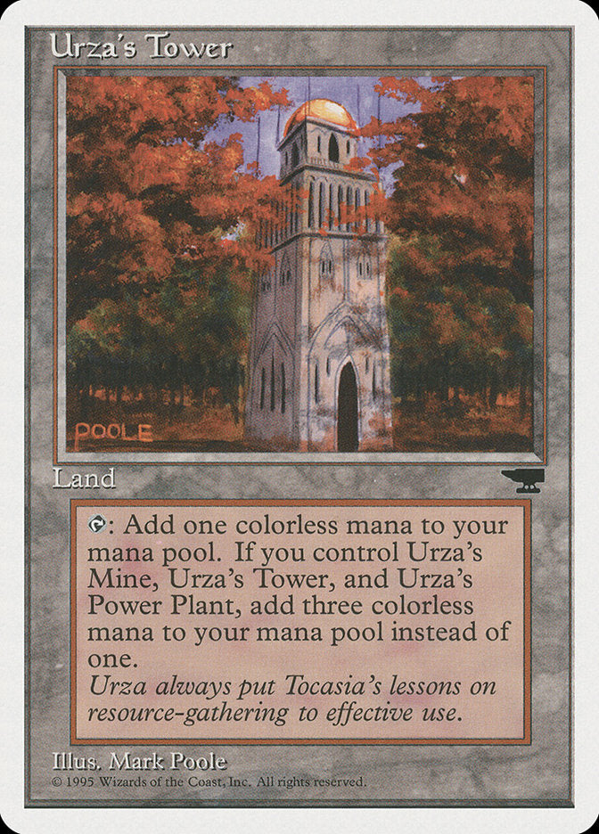 Urza's Tower (Autumn Leaves) [Chronicles] | Kessel Run Games Inc. 