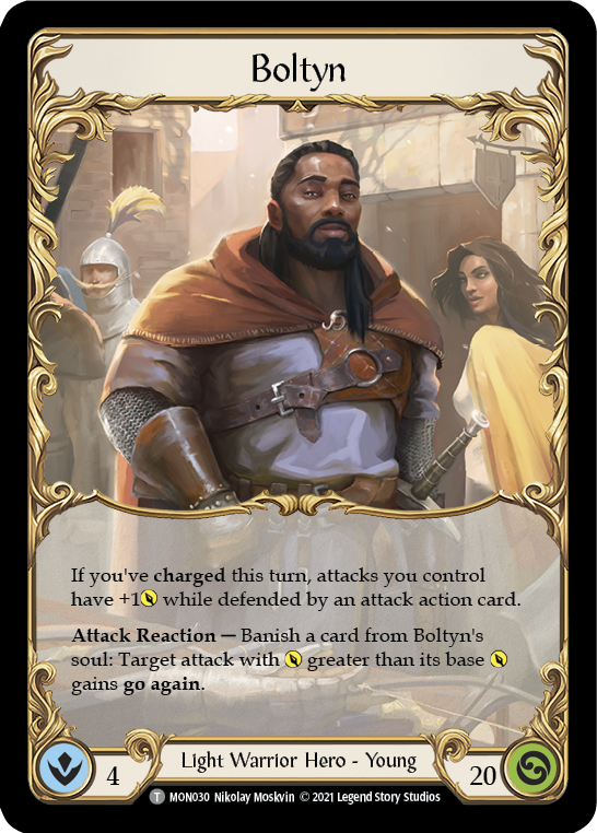 Ser Boltyn, Breaker of Dawn // Boltyn [MON029 // MON030] (Monarch)  1st Edition Normal | Kessel Run Games Inc. 