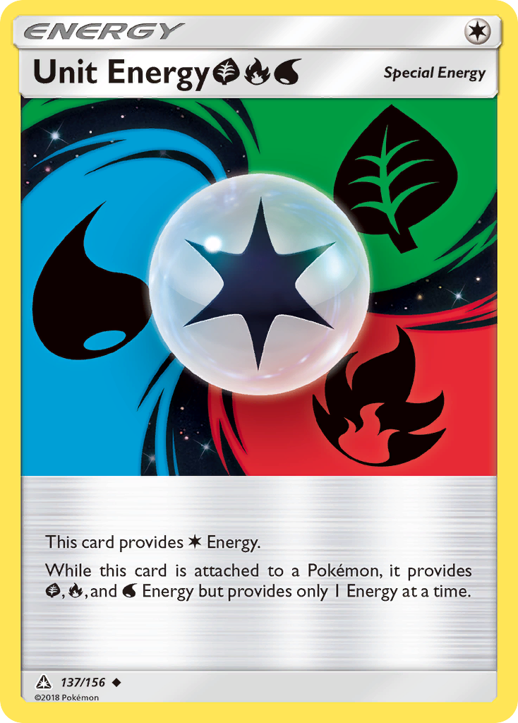 Unit Energy (137/156) (Grass, Fire, Water) [Sun & Moon: Ultra Prism] | Kessel Run Games Inc. 