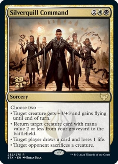 Silverquill Command [Strixhaven: School of Mages Prerelease Promos] | Kessel Run Games Inc. 