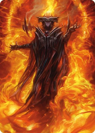 Sauron, the Dark Lord Art Card [The Lord of the Rings: Tales of Middle-earth Art Series] | Kessel Run Games Inc. 