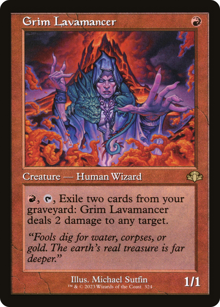 Grim Lavamancer (Retro) [Dominaria Remastered] | Kessel Run Games Inc. 