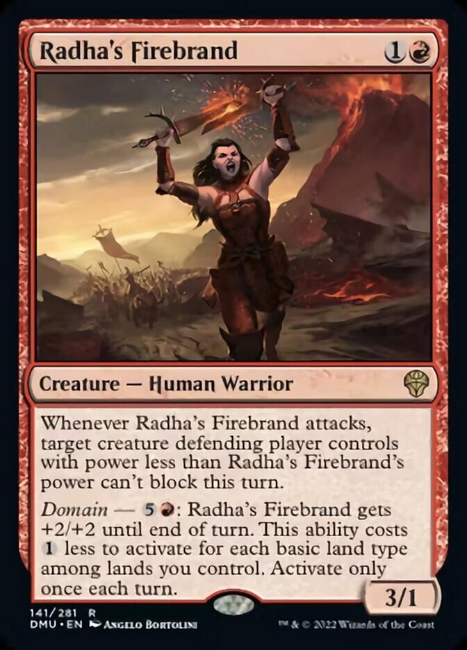 Radha's Firebrand [Dominaria United] | Kessel Run Games Inc. 
