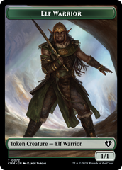 Elf Warrior // Cleric Double-Sided Token [Commander Masters Tokens] | Kessel Run Games Inc. 