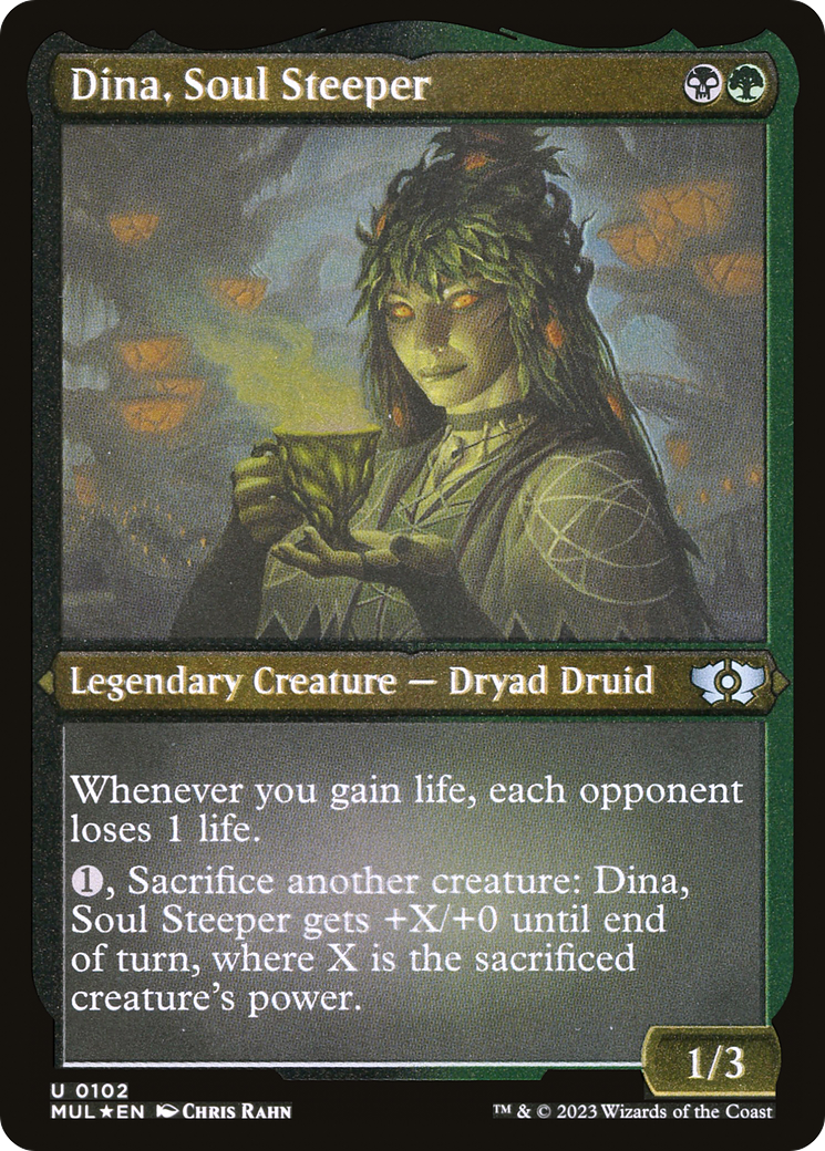 Dina, Soul Steeper (Foil Etched) [Multiverse Legends] | Kessel Run Games Inc. 