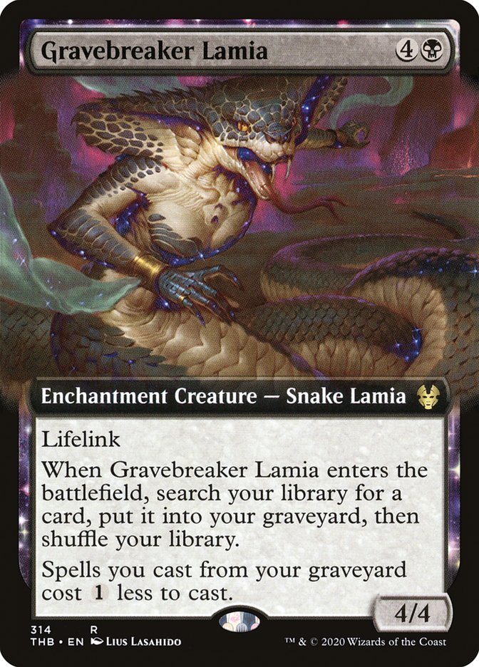 Gravebreaker Lamia (Extended Art) [Theros Beyond Death] | Kessel Run Games Inc. 