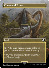 Command Tower // Commander Tower (Borderless) [Jurassic World Collection] | Kessel Run Games Inc. 