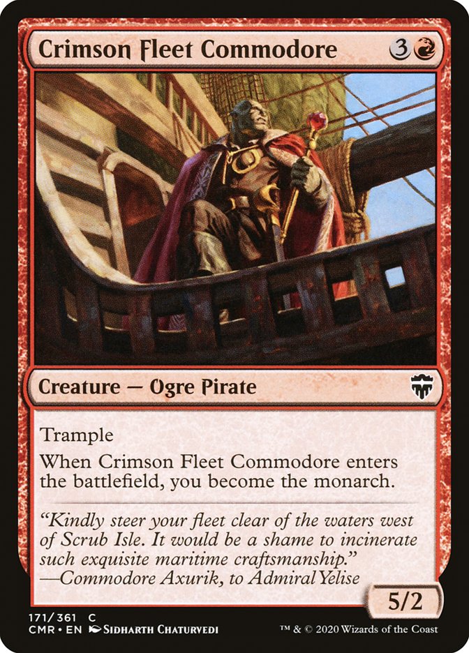 Crimson Fleet Commodore [Commander Legends] | Kessel Run Games Inc. 