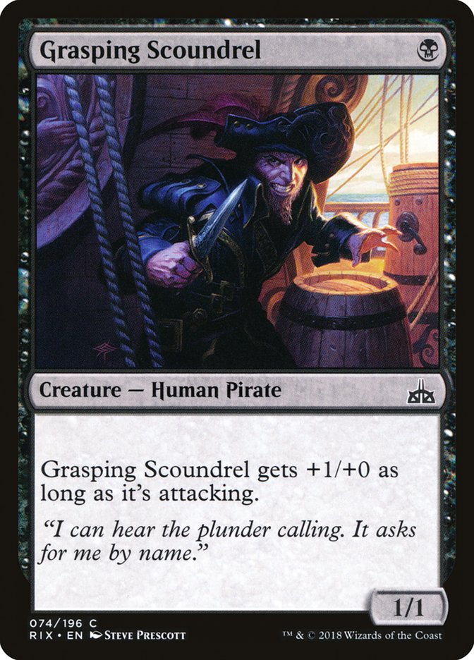 Grasping Scoundrel [Rivals of Ixalan] | Kessel Run Games Inc. 