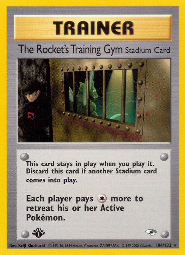 The Rocket's Training Gym (104/132) [Gym Heroes 1st Edition] | Kessel Run Games Inc. 