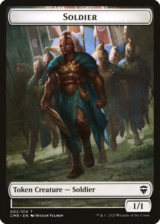 Elephant // Soldier Double-Sided Token [Commander Legends Tokens] | Kessel Run Games Inc. 