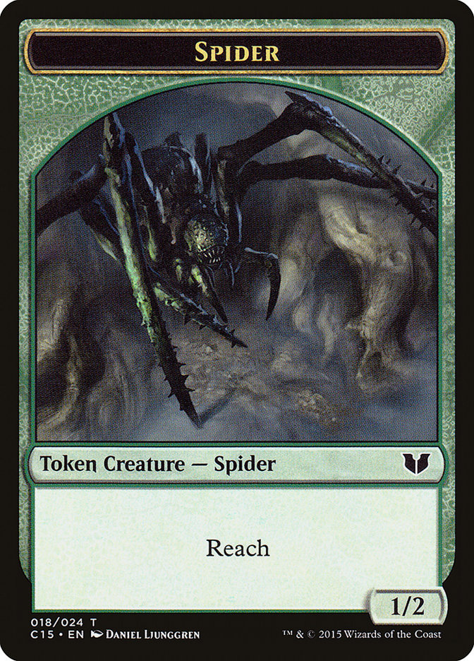 Bear // Spider Double-Sided Token [Commander 2015 Tokens] | Kessel Run Games Inc. 