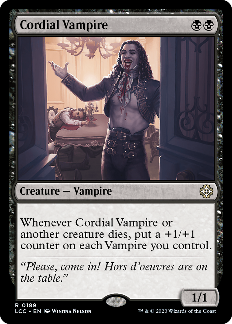 Cordial Vampire [The Lost Caverns of Ixalan Commander] | Kessel Run Games Inc. 