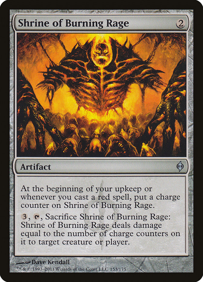 Shrine of Burning Rage [New Phyrexia] | Kessel Run Games Inc. 