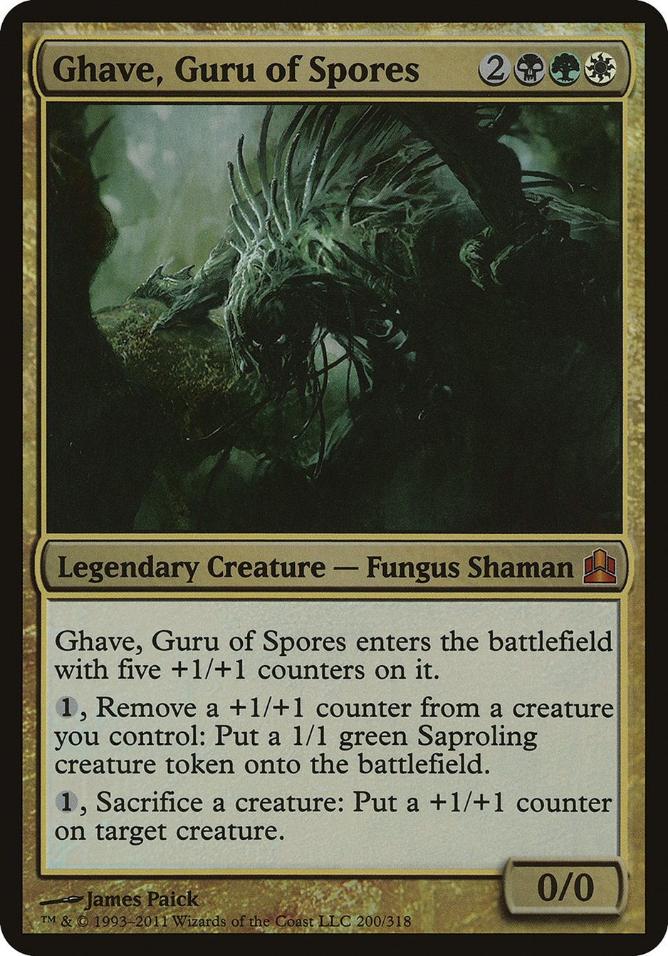 Ghave, Guru of Spores (Oversized) [Commander 2011 Oversized] | Kessel Run Games Inc. 