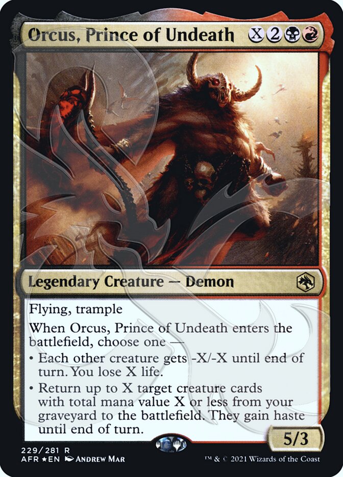 Orcus, Prince of Undeath (Ampersand Promo) [Dungeons & Dragons: Adventures in the Forgotten Realms Promos] | Kessel Run Games Inc. 