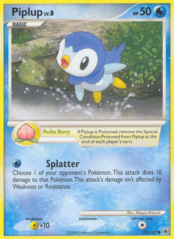 Piplup (72/100) [Diamond & Pearl: Majestic Dawn] | Kessel Run Games Inc. 