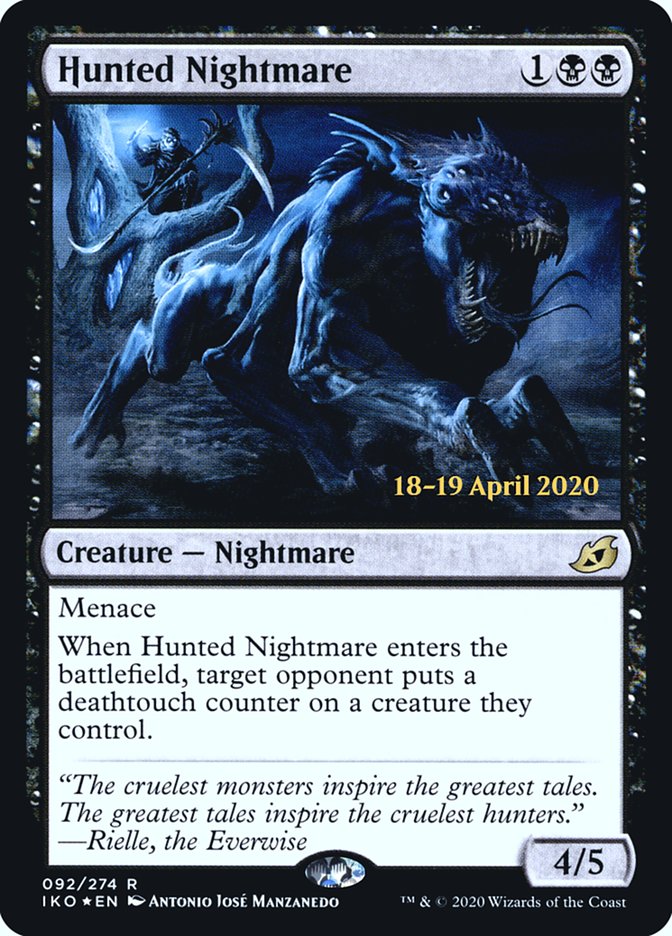 Hunted Nightmare [Ikoria: Lair of Behemoths Prerelease Promos] | Kessel Run Games Inc. 