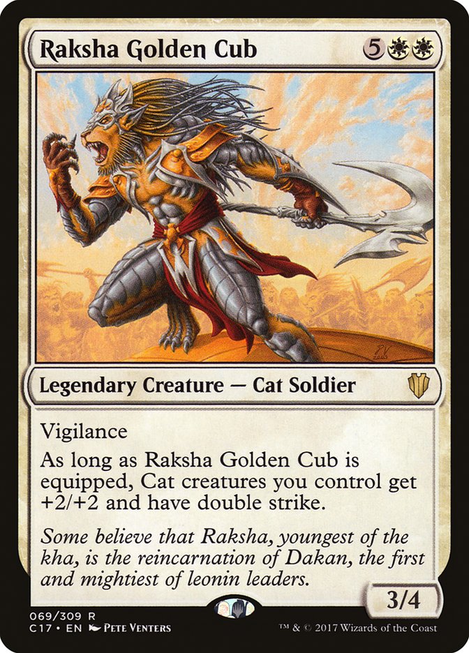 Raksha Golden Cub [Commander 2017] | Kessel Run Games Inc. 