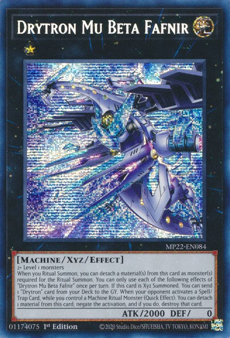 Drytron Mu Beta Fafnir [MP22-EN084] Prismatic Secret Rare | Kessel Run Games Inc. 