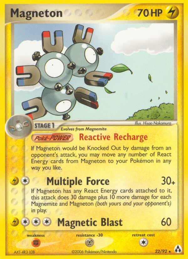 Magneton (22/92) [EX: Legend Maker] | Kessel Run Games Inc. 