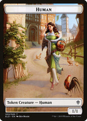 Human // Human Double-Sided Token [Pioneer Challenger Decks 2022] | Kessel Run Games Inc. 