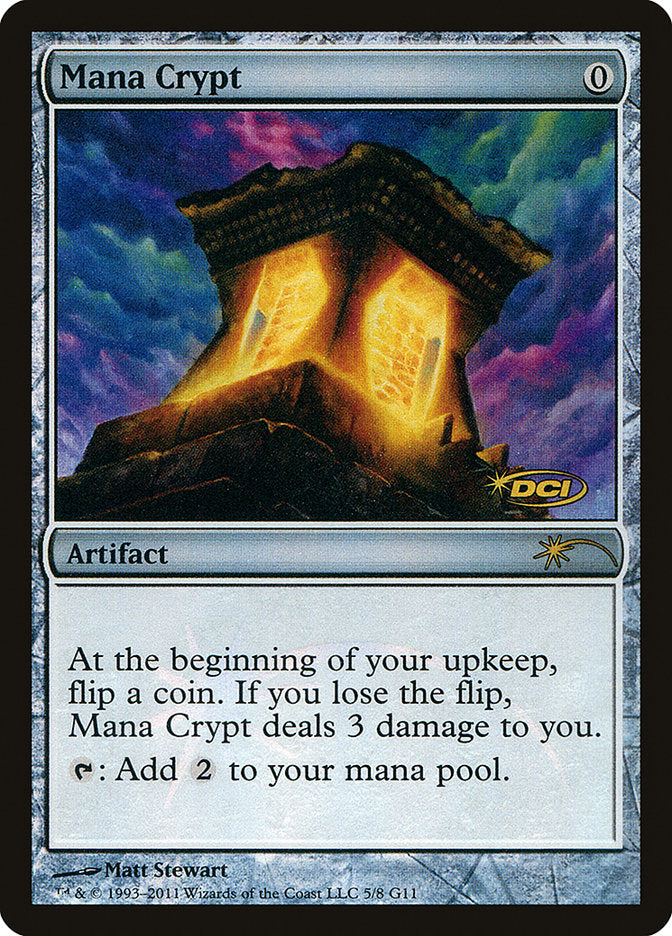 Mana Crypt [Judge Gift Cards 2011] | Kessel Run Games Inc. 