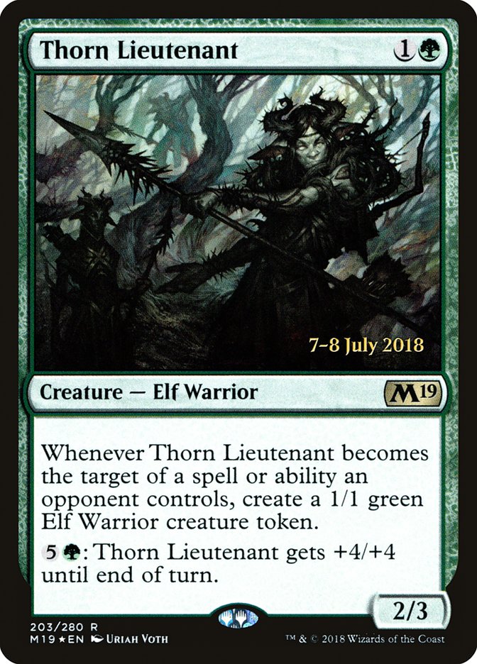 Thorn Lieutenant [Core Set 2019 Prerelease Promos] | Kessel Run Games Inc. 