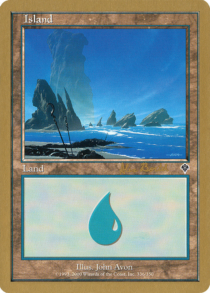 Island (ab336a) (Alex Borteh) [World Championship Decks 2001] | Kessel Run Games Inc. 