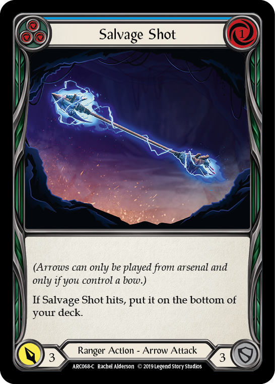 Salvage Shot (Blue) [ARC068-C] (Arcane Rising)  1st Edition Normal | Kessel Run Games Inc. 