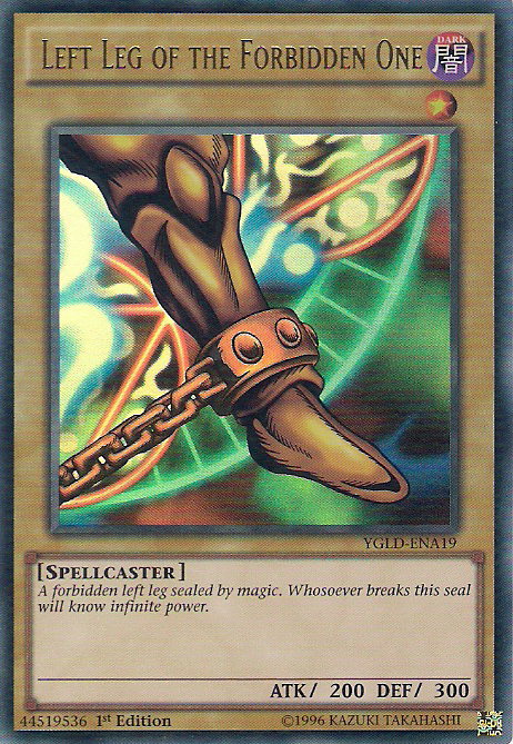 Left Leg of the Forbidden One [YGLD-ENA19] Ultra Rare | Kessel Run Games Inc. 