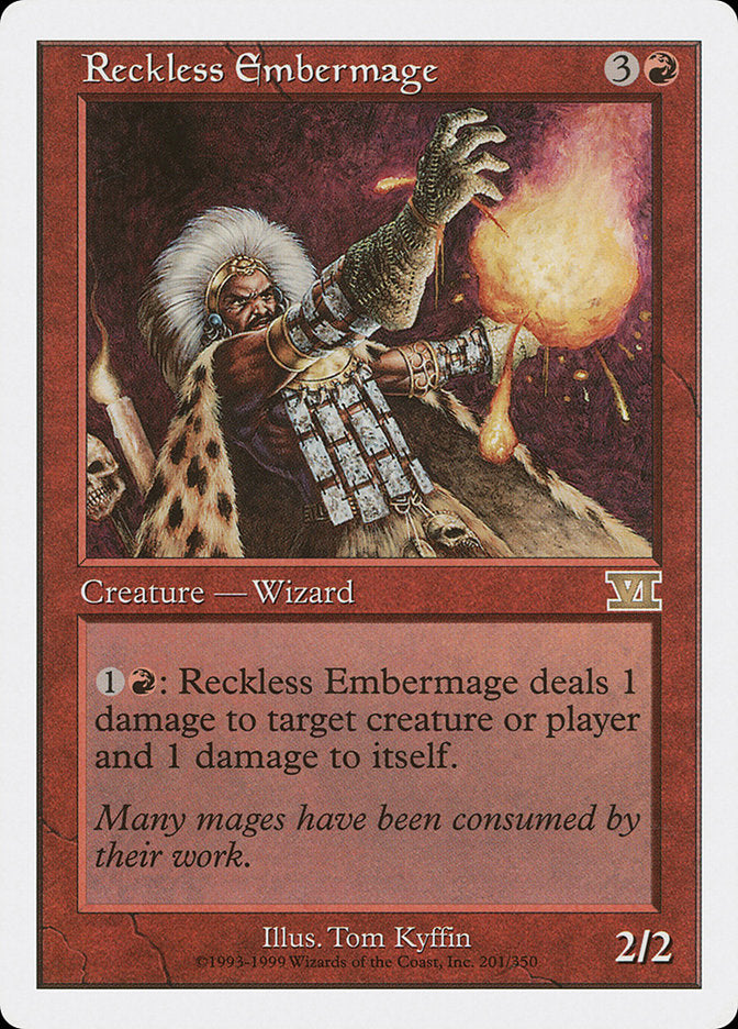 Reckless Embermage [Classic Sixth Edition] | Kessel Run Games Inc. 